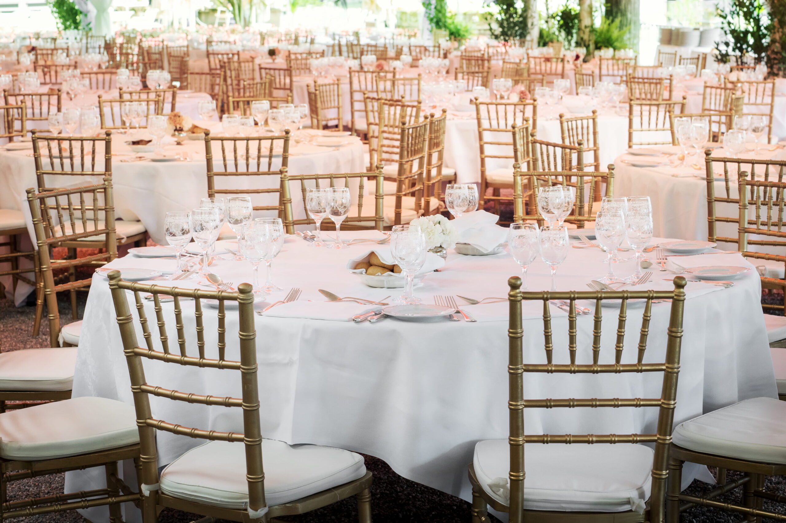 Intimate wedding reception setup Las Vegas